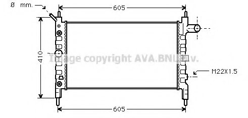 PRASCO OLA2026 Radiator, engine cooling